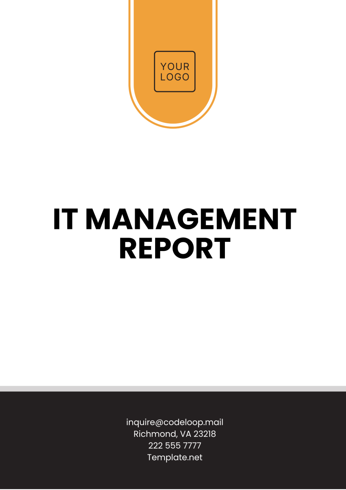 IT Management Report Template - Edit Online & Download