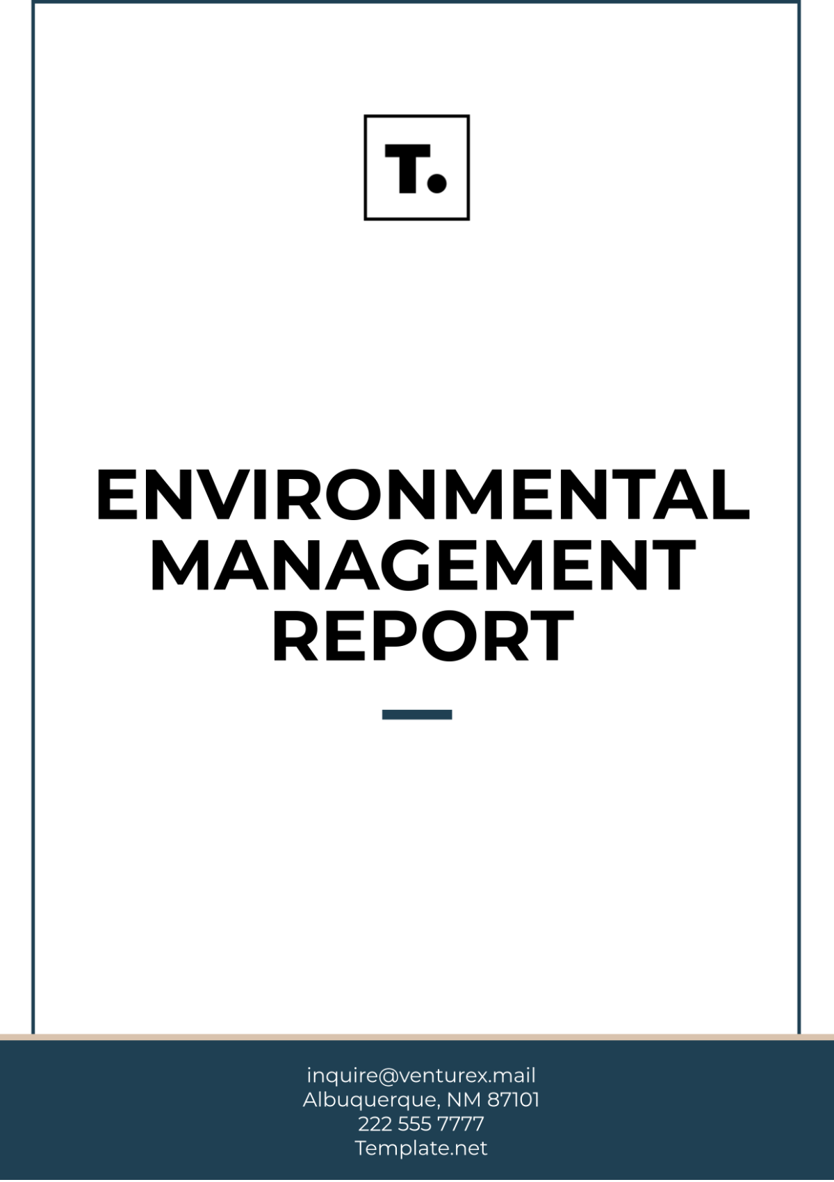 Environmental Management Report Template - Edit Online & Download