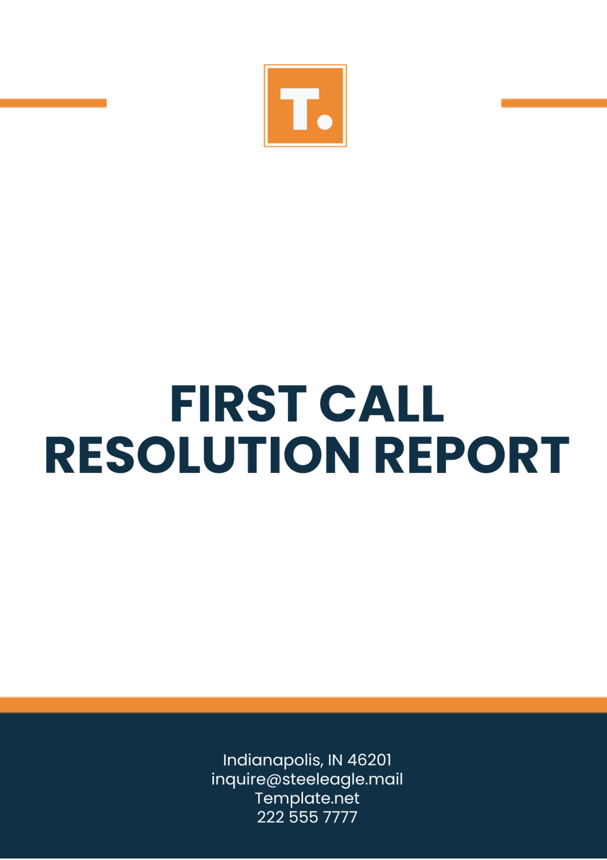 First Call Resolution Report Template - Edit Online & Download