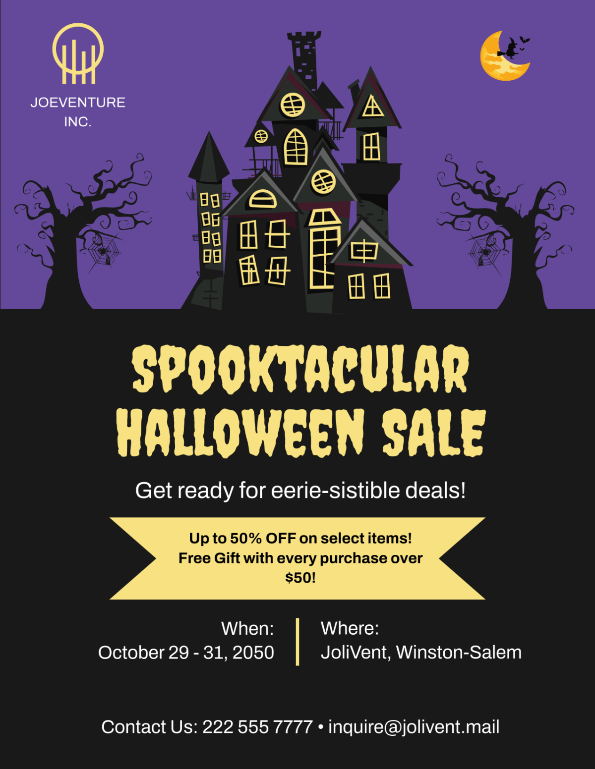 Printable Halloween Flyer Template - Edit Online & Download