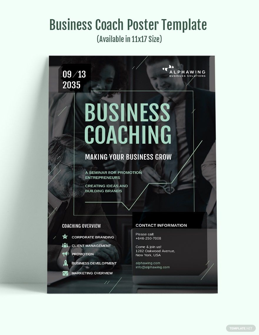 Business Coach Poster Template