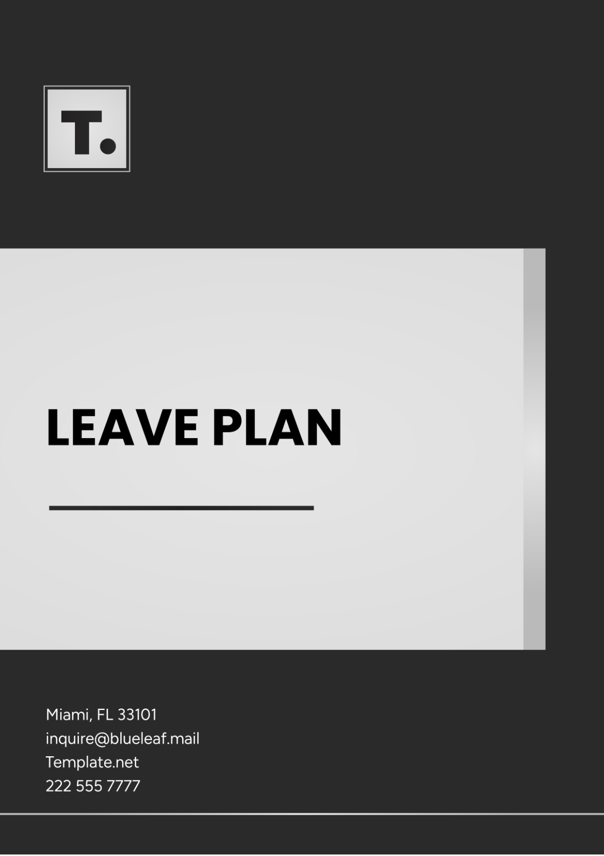 Leave Plan Template - Edit Online & Download