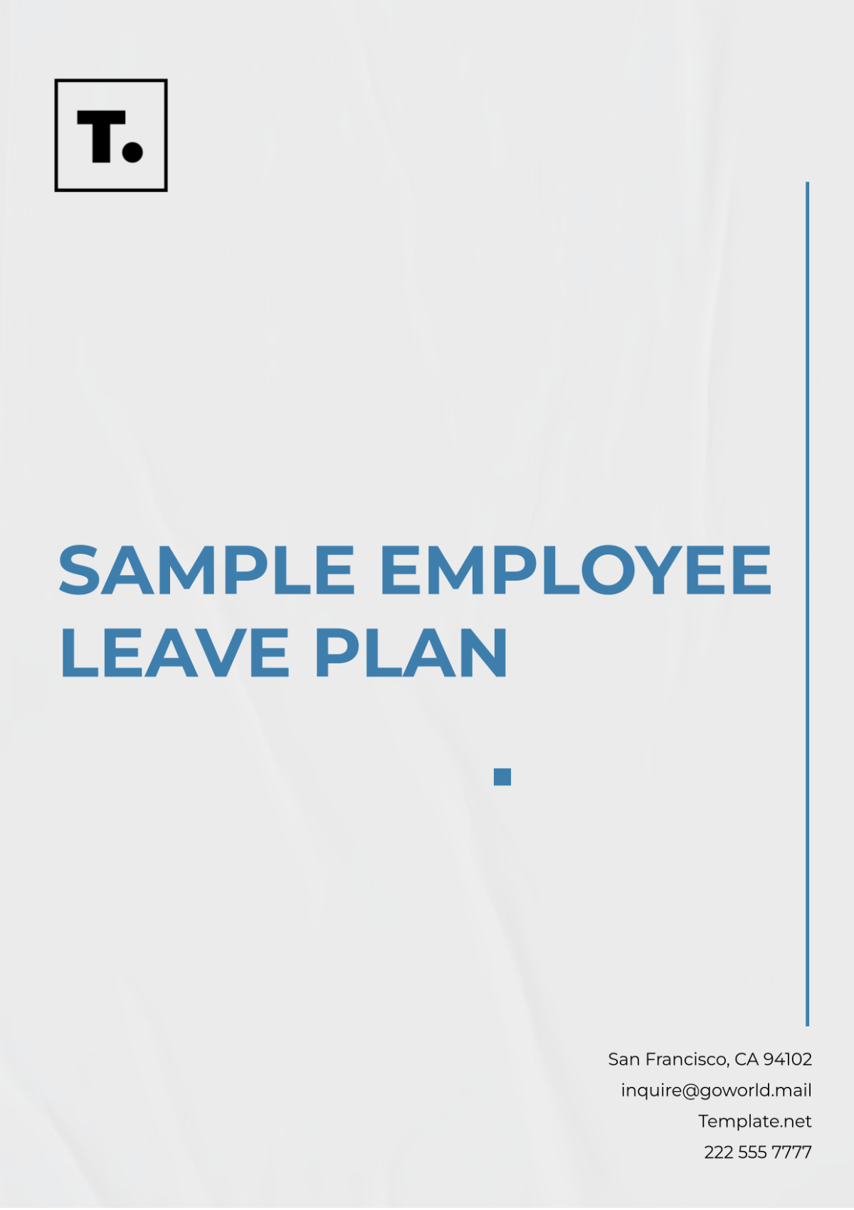 Sample Employee Leave Plan Template - Edit Online & Download