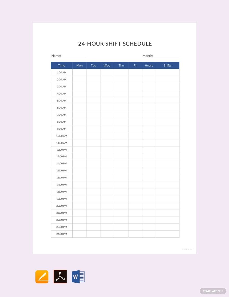 Shift Schedule 