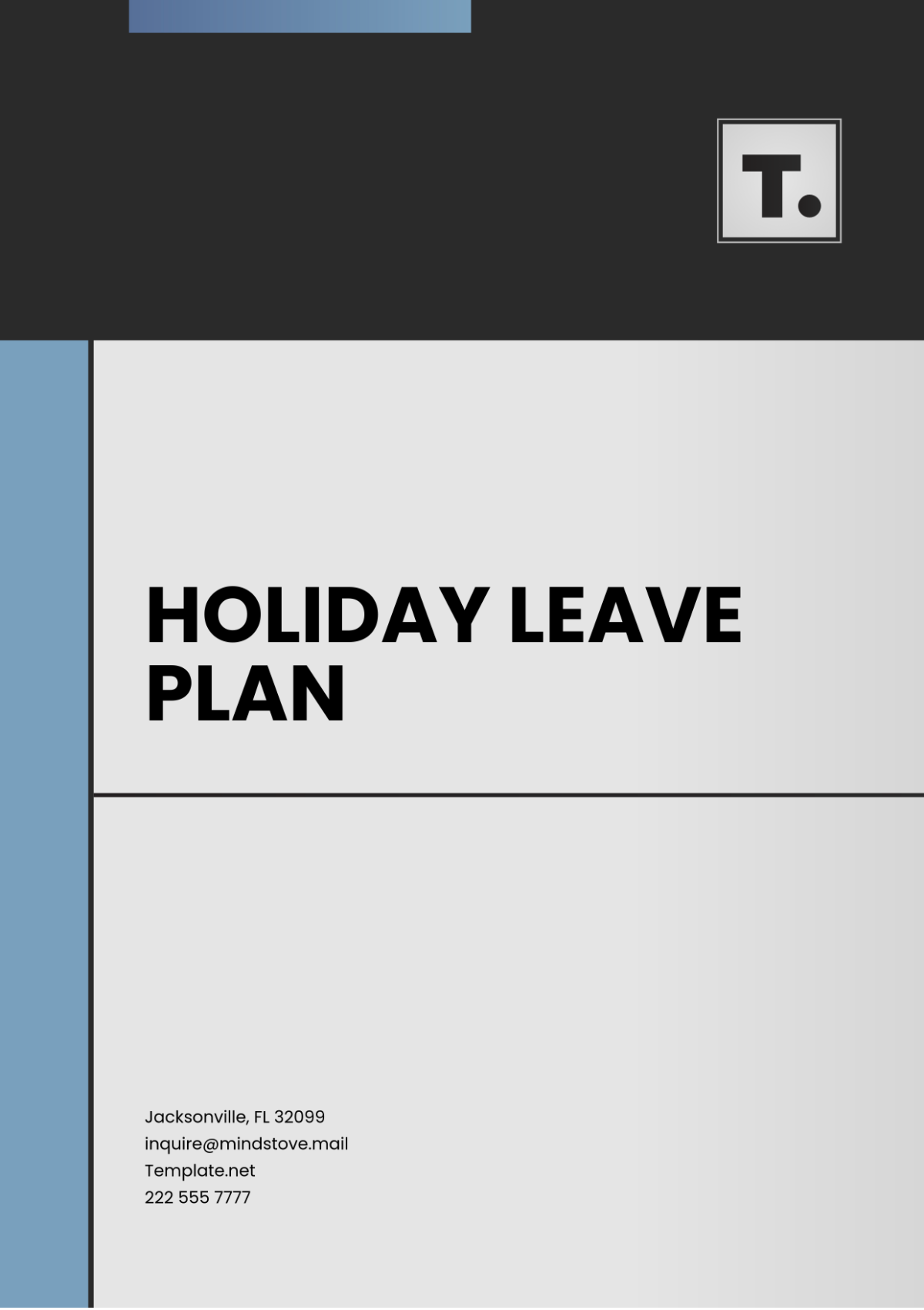 Holiday Leave Plan Template - Edit Online & Download