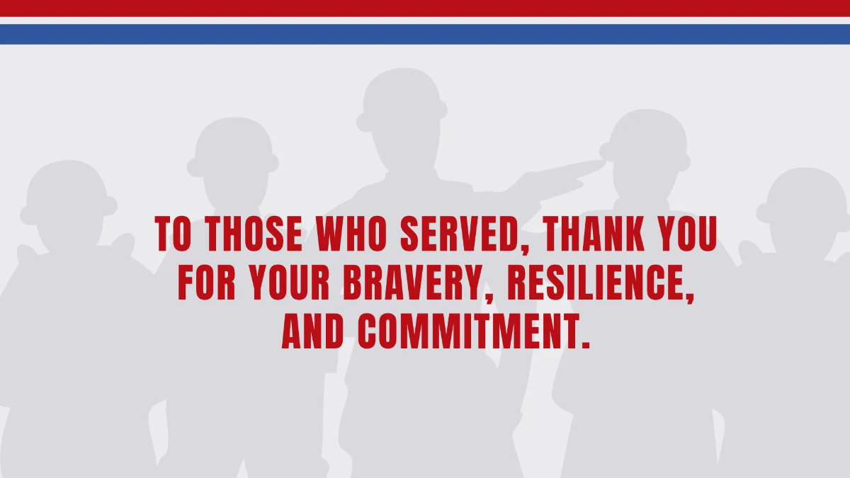 Free Veterans Day Presentation Template to Edit Online