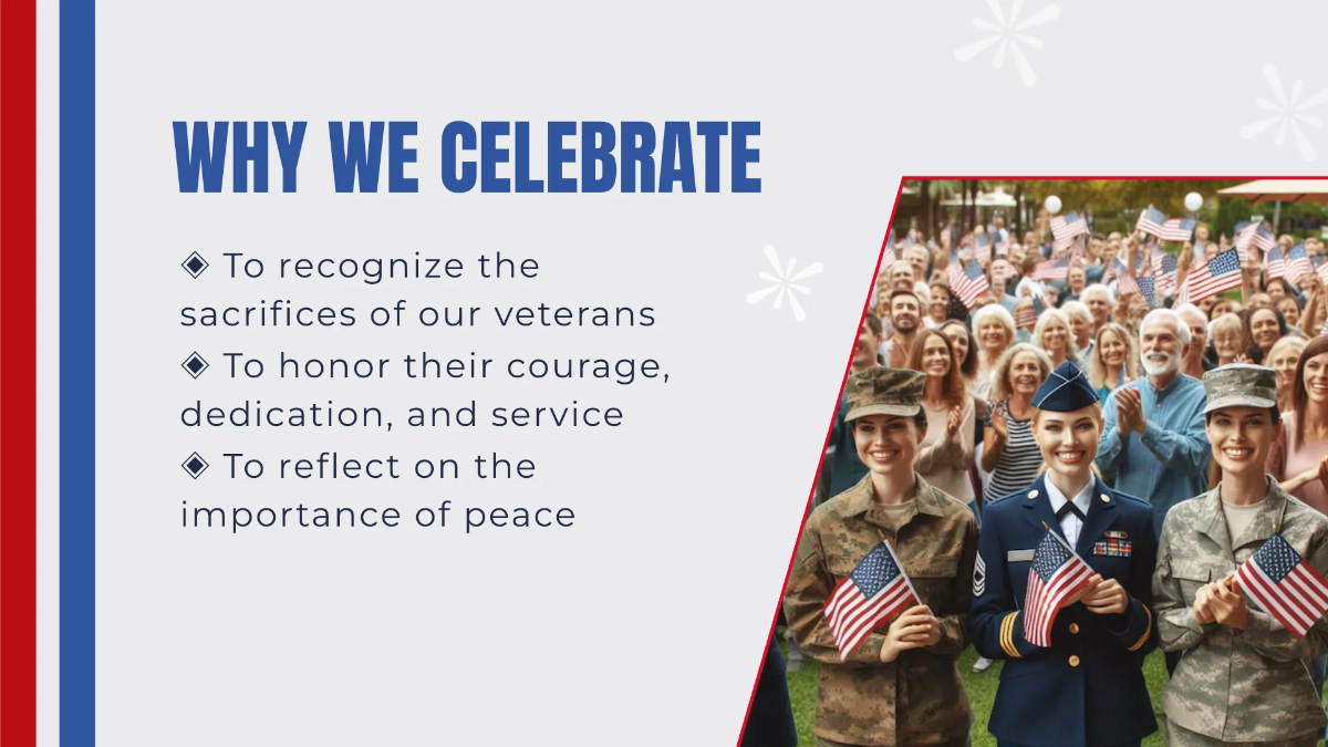 Free Veterans Day Presentation Template to Edit Online