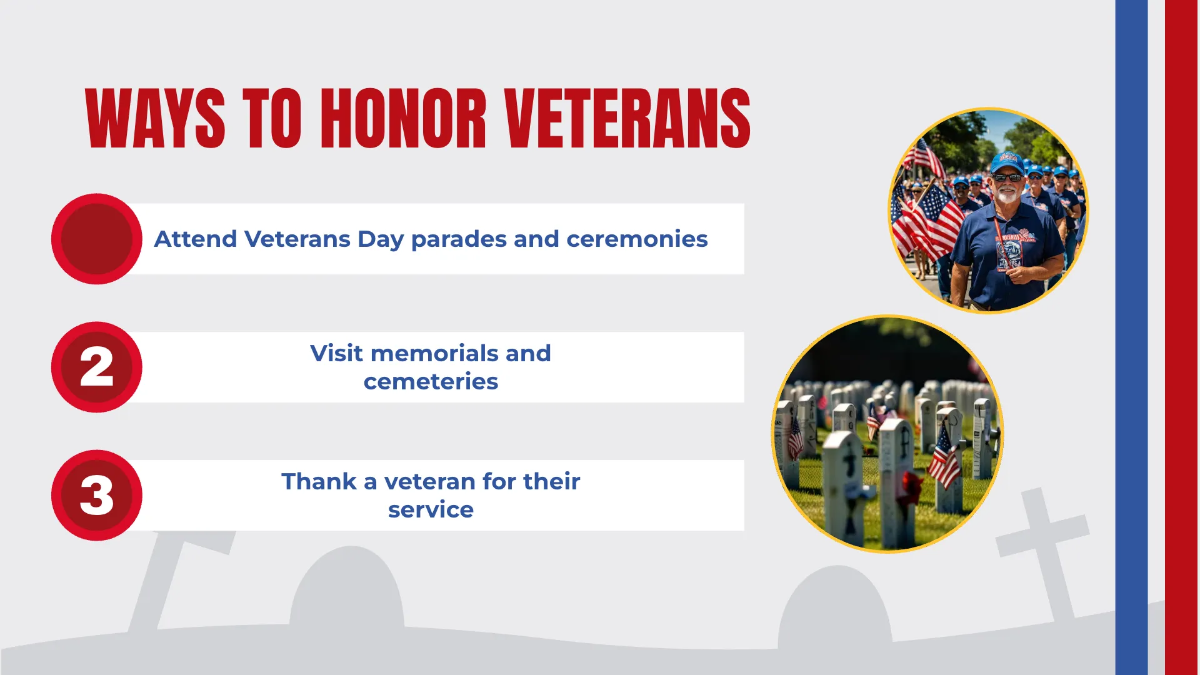Free Veterans Day Presentation Template to Edit Online