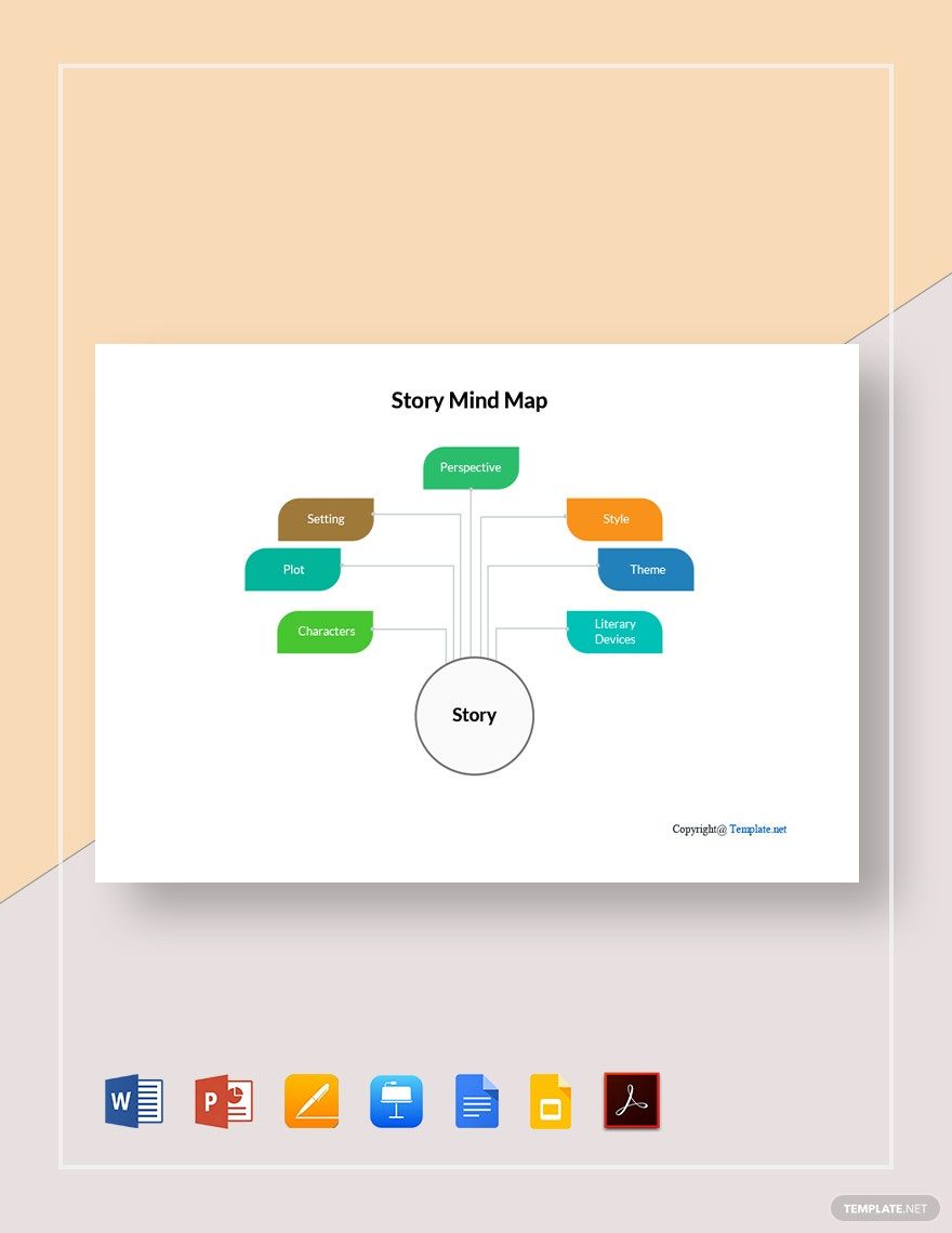 Simple Story Mind Map Template