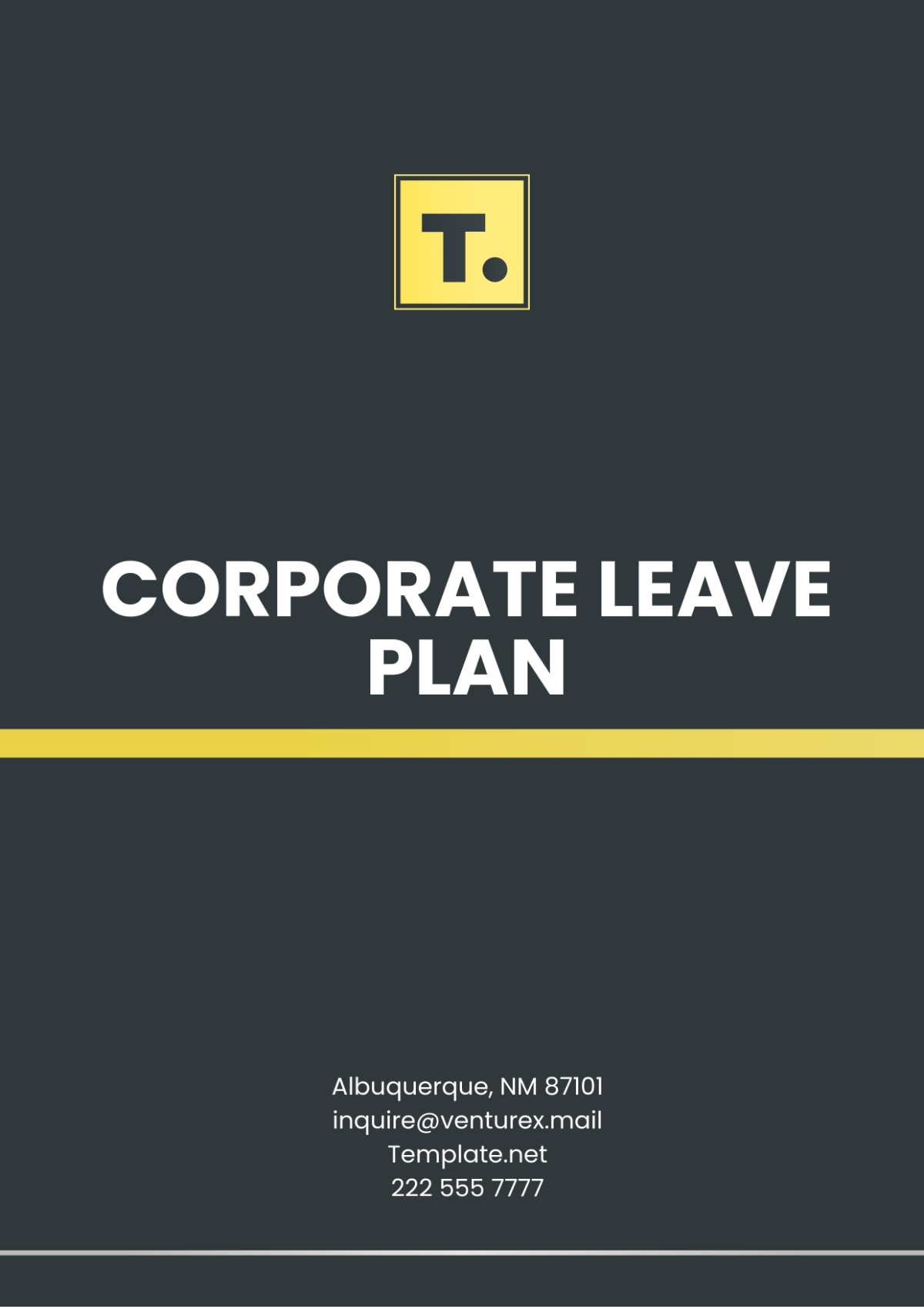 Corporate Leave Plan Template - Edit Online & Download