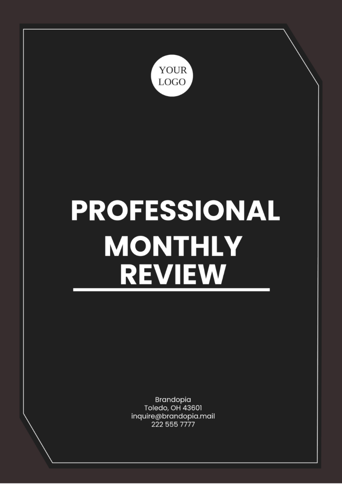 Professional Monthly Review Template - Edit Online & Download