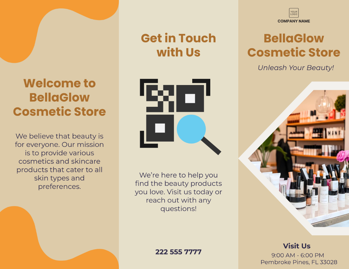 Cosmetic Store Brochure