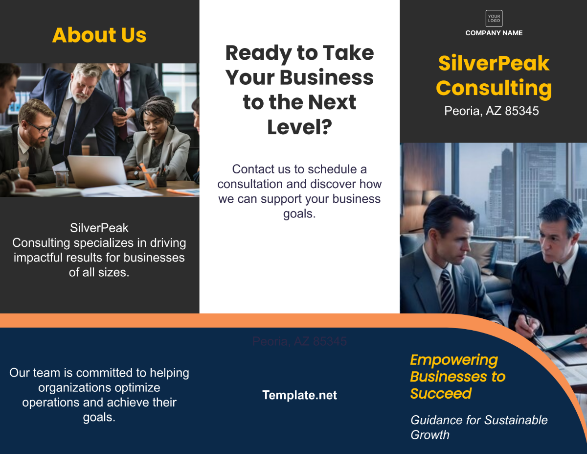 Consulting Firm Brochure Template