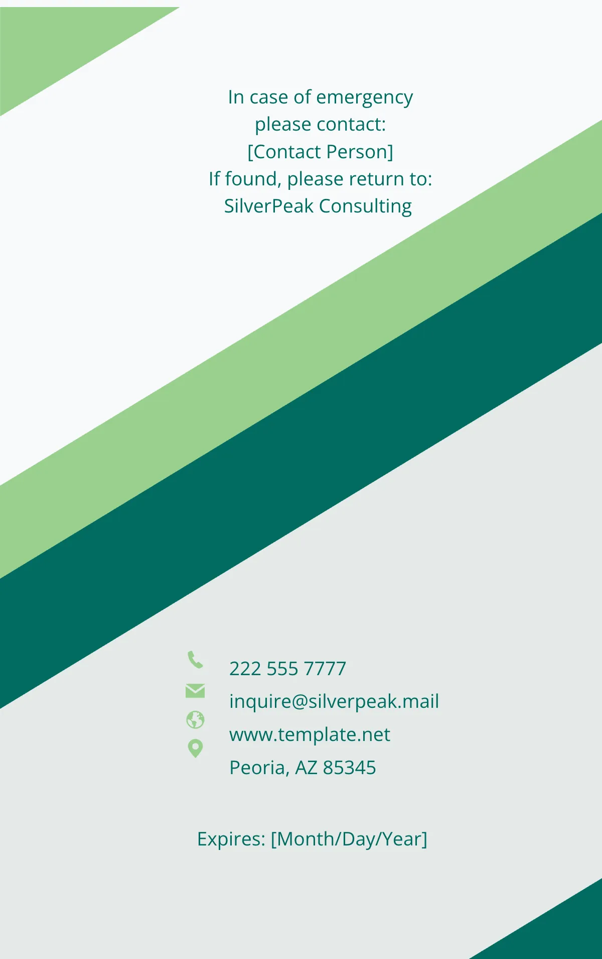 Free Consulting Firm ID Card Template to Edit Online