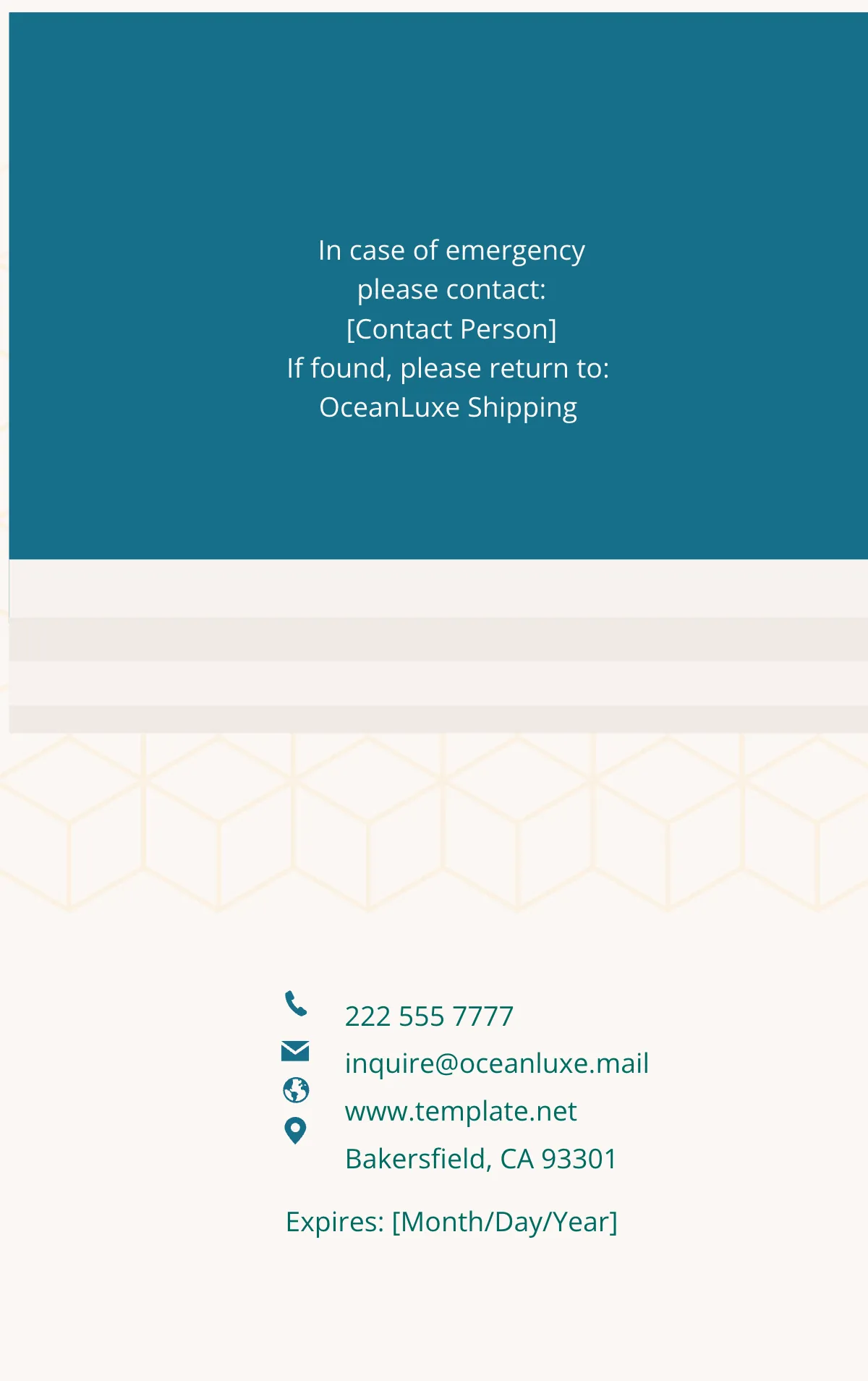 Free Shipping Company ID Card Template to Edit Online