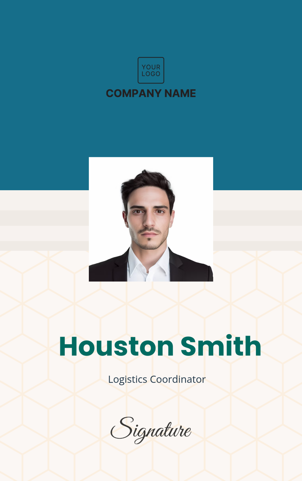 Shipping Company ID Card Template