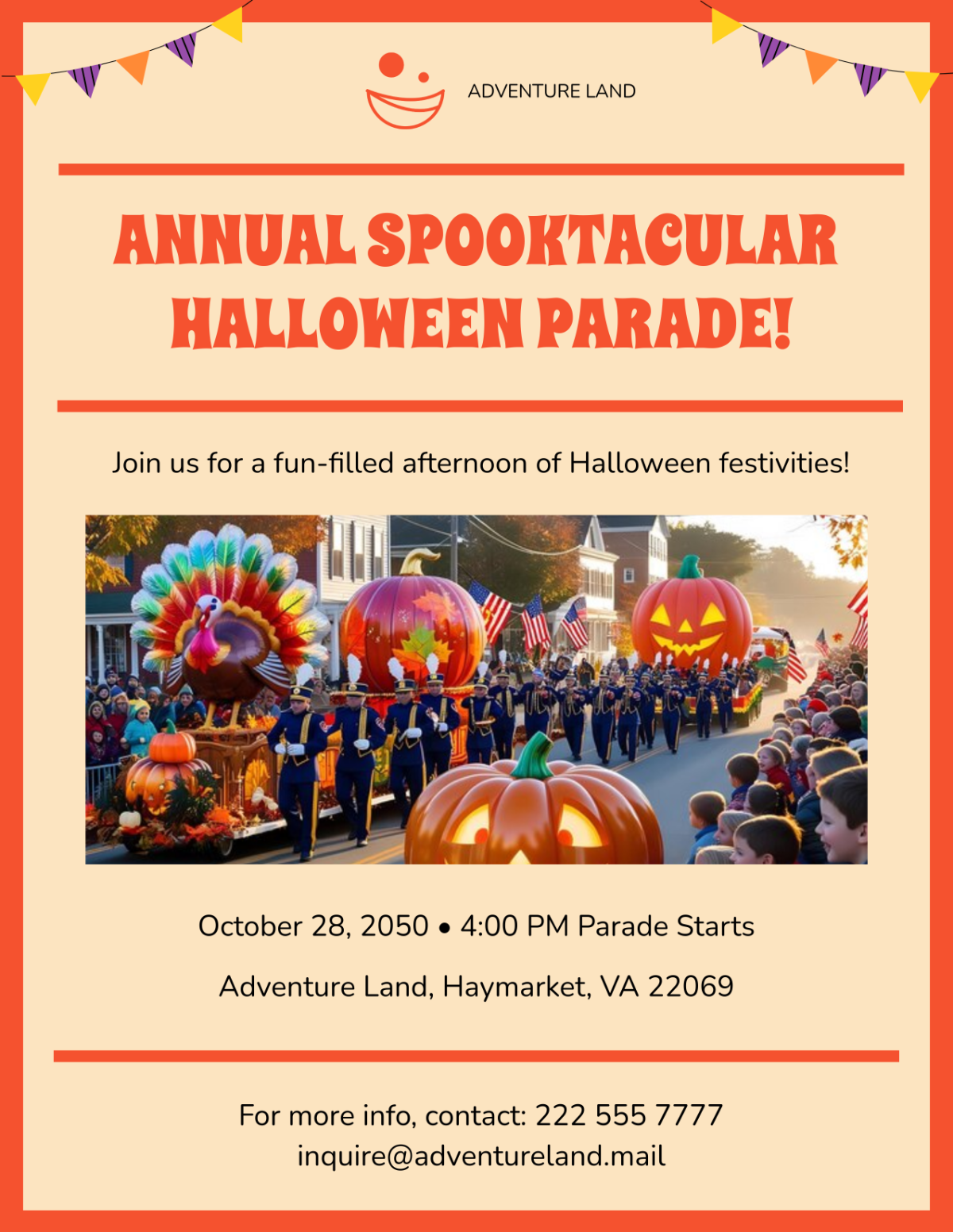 Halloween Parade Flyer Template - Edit Online & Download