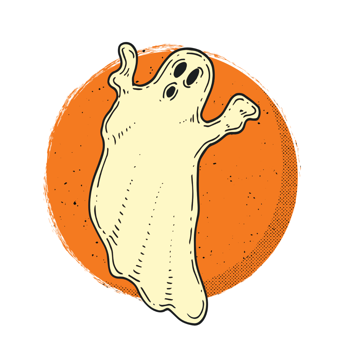 Free Retro Halloween Clipart Template