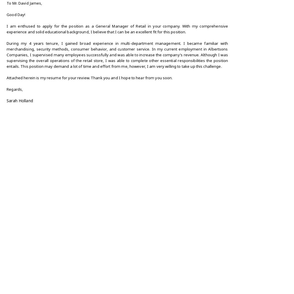 General Manager of Retail Cover Letter Template.jpe