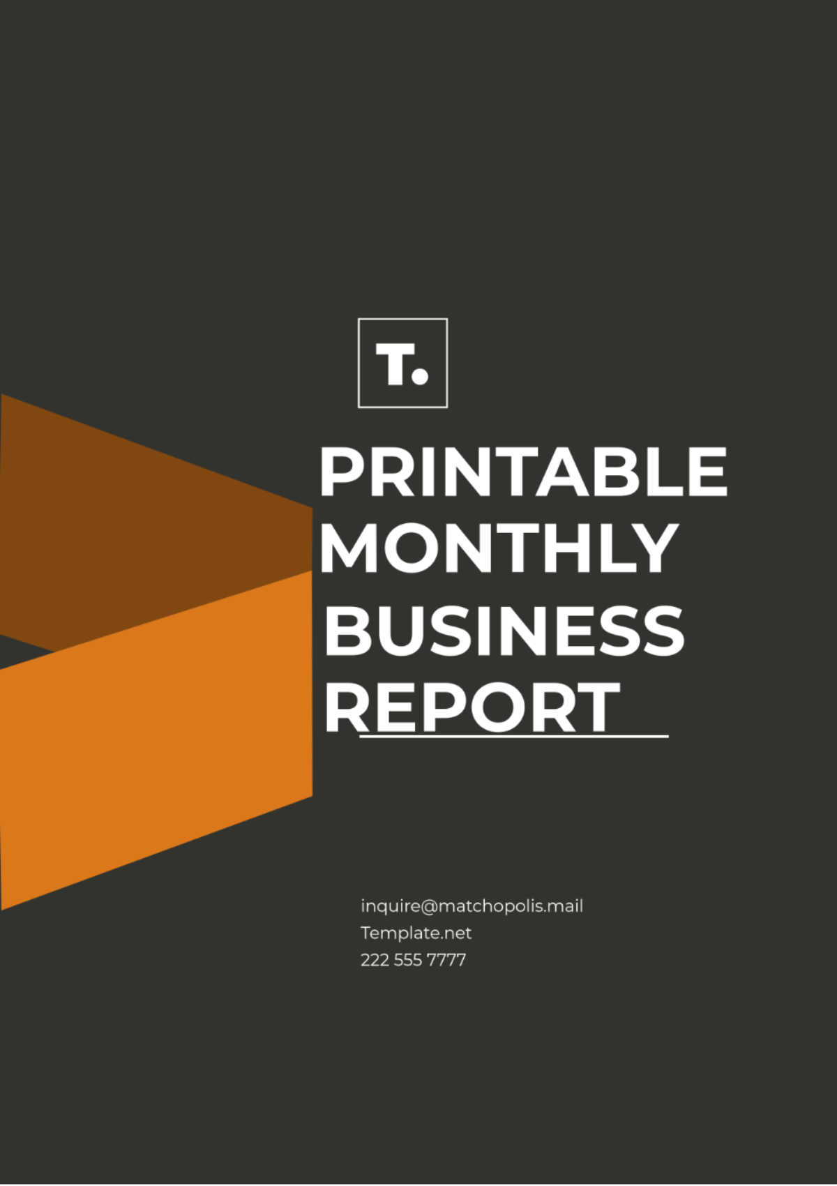 Printable Monthly Business Report Template - Edit Online & Download