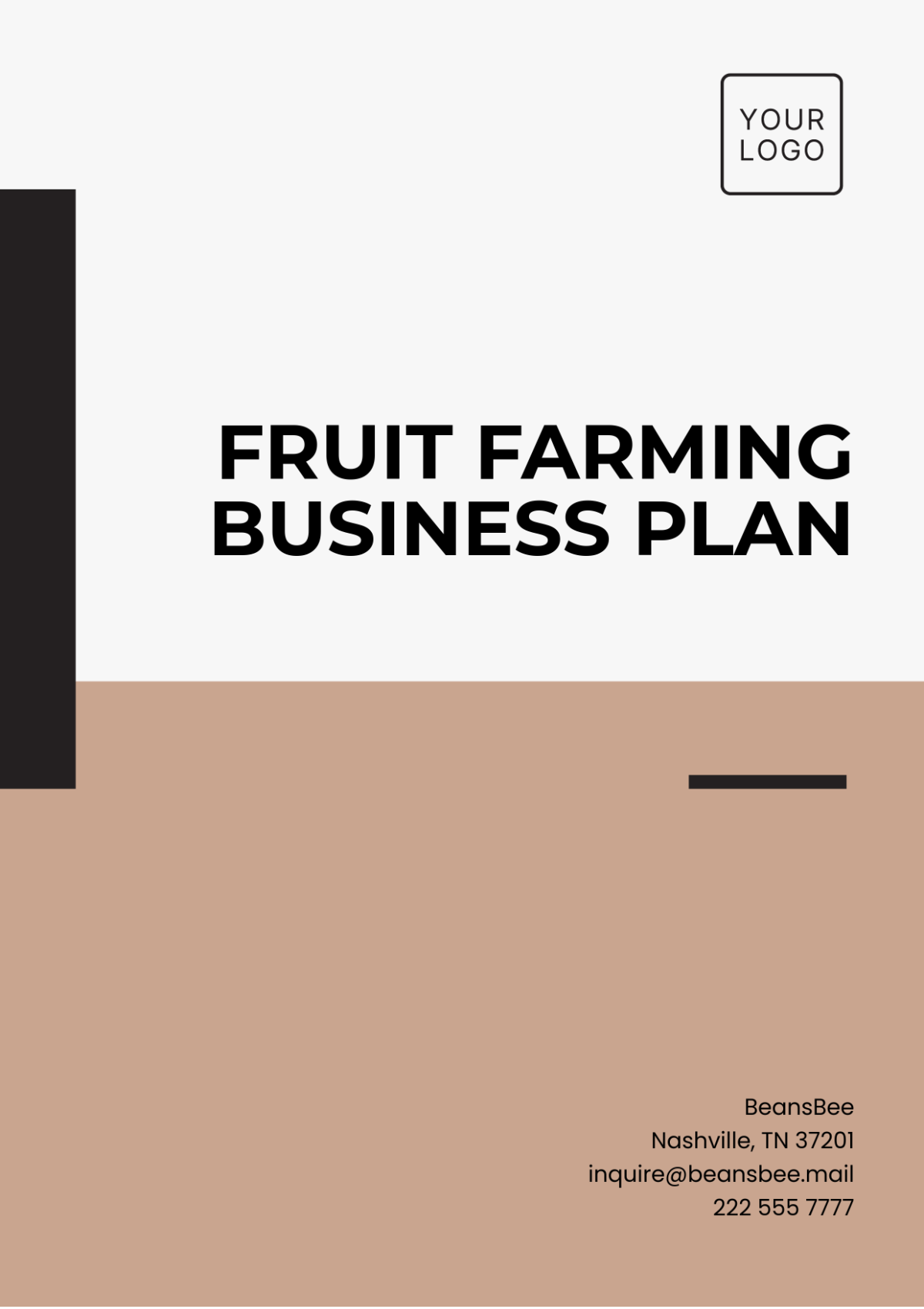 Fruit Farming Business Plan Template - Edit Online & Download