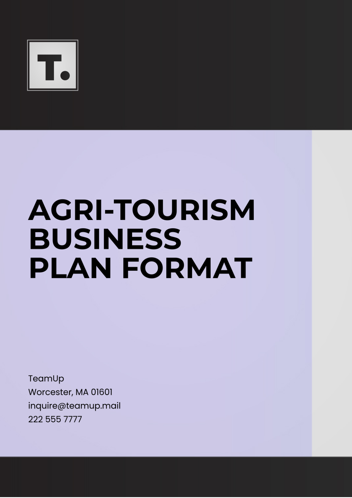 Agri-Tourism Business Plan Format Template - Edit Online & Download