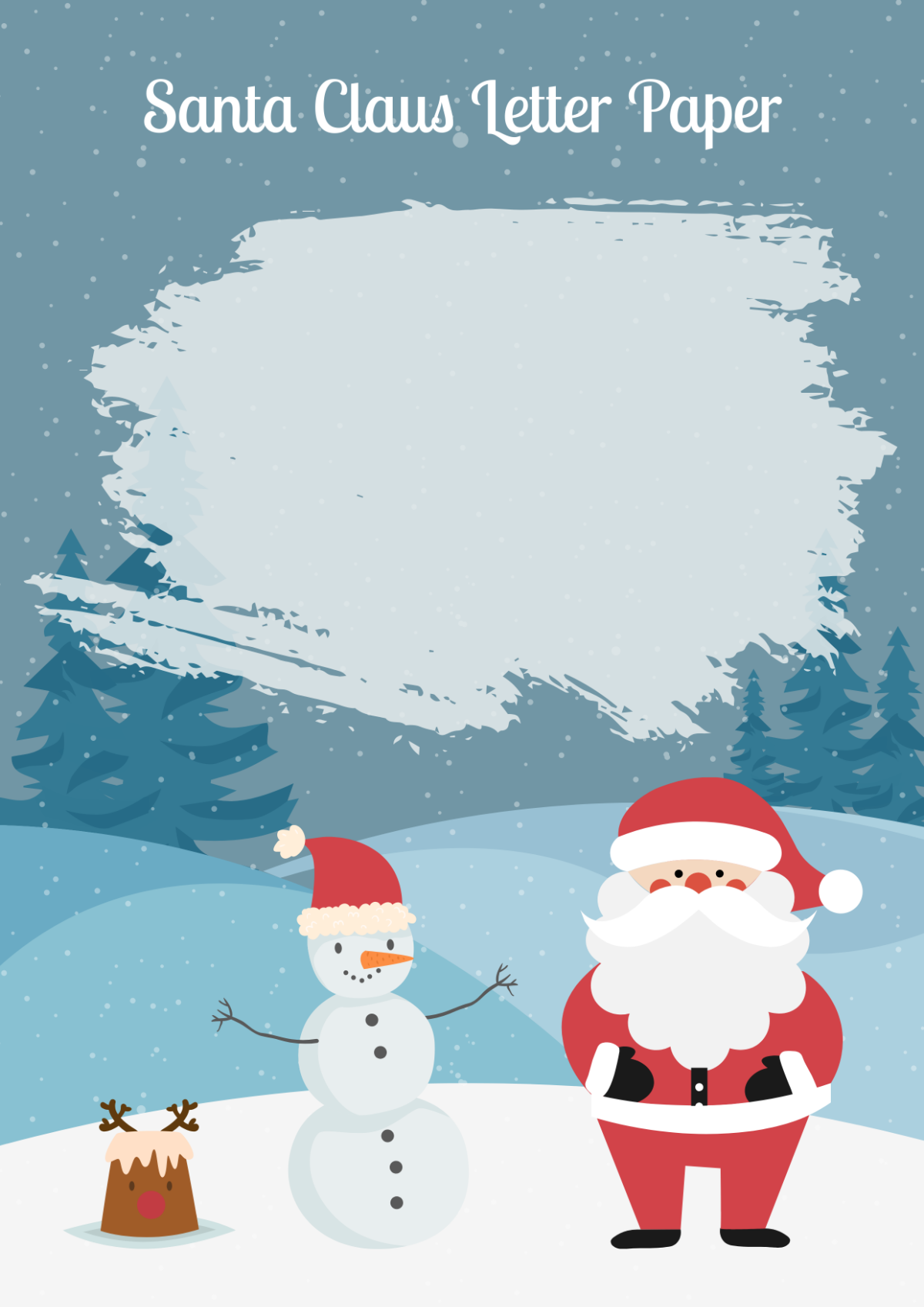 Santa Claus Letter Paper Template - Edit Online & Download