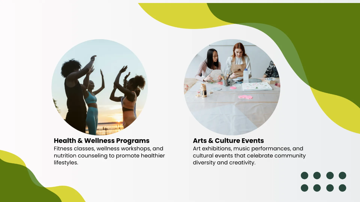 Free Community Center Presentation Template to Edit Online