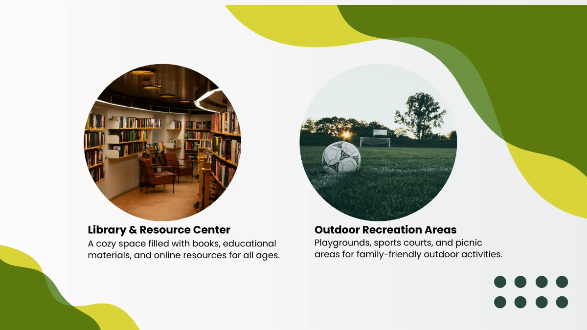 Free Community Center Presentation Template to Edit Online