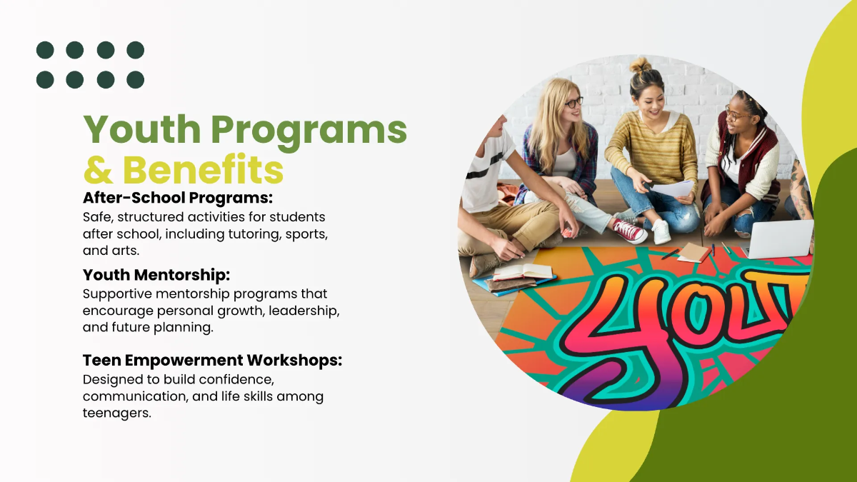 Free Community Center Presentation Template to Edit Online