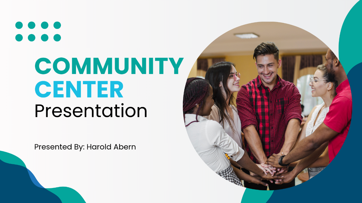 Community Center Presentation Template - Edit Online & Download