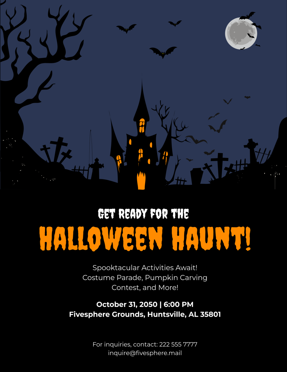 Halloween Flyer Design Template - Edit Online & Download