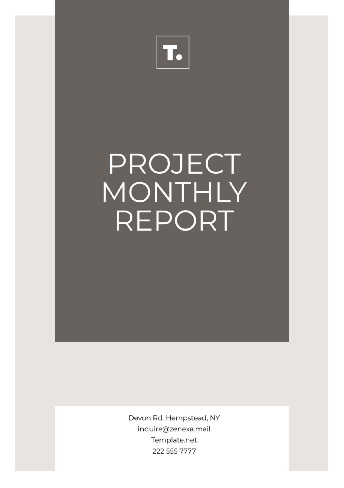 Project Monthly Report Template - Edit Online & Download