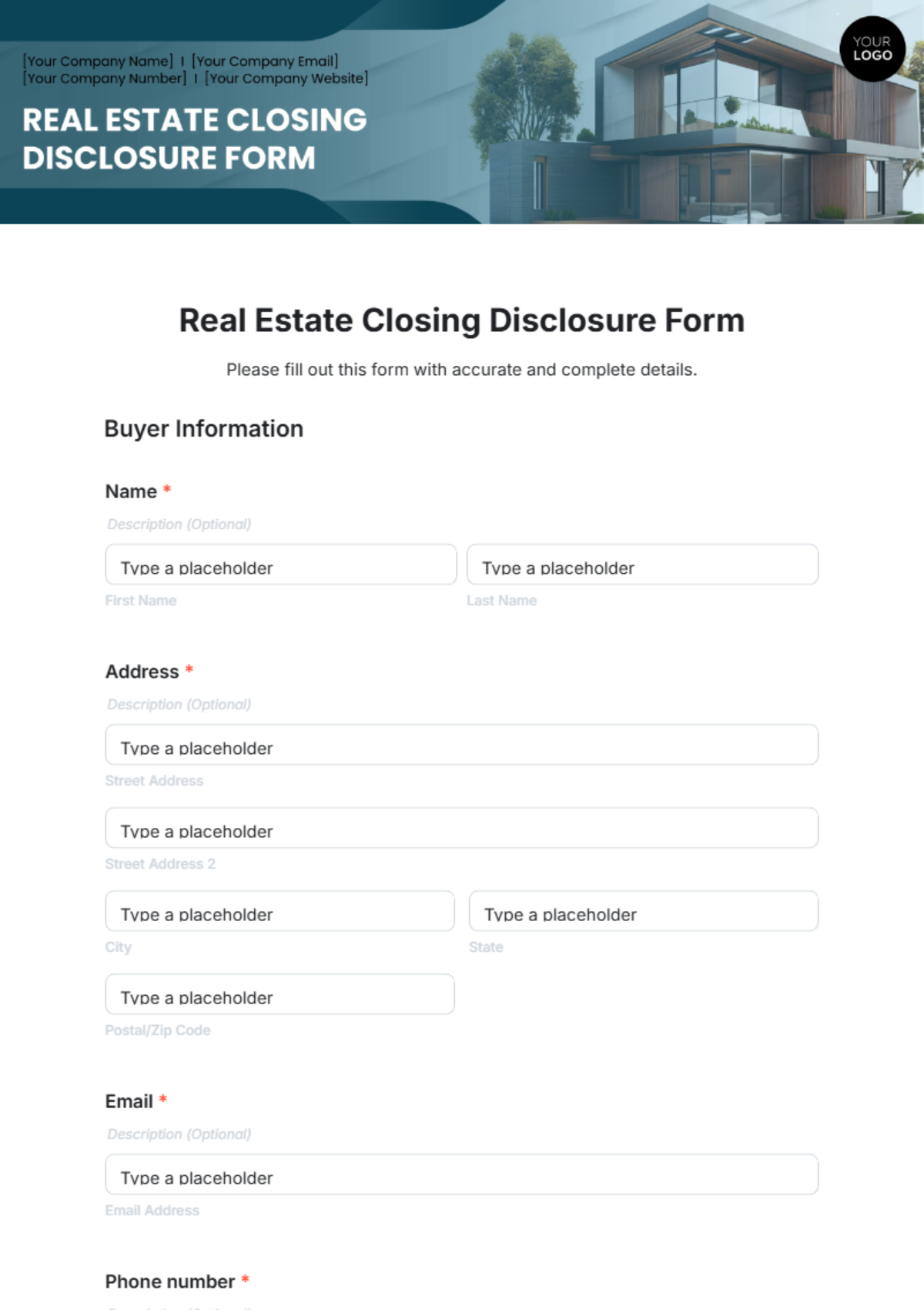 Real Estate Closing Disclosure Form Template - Edit Online & Download