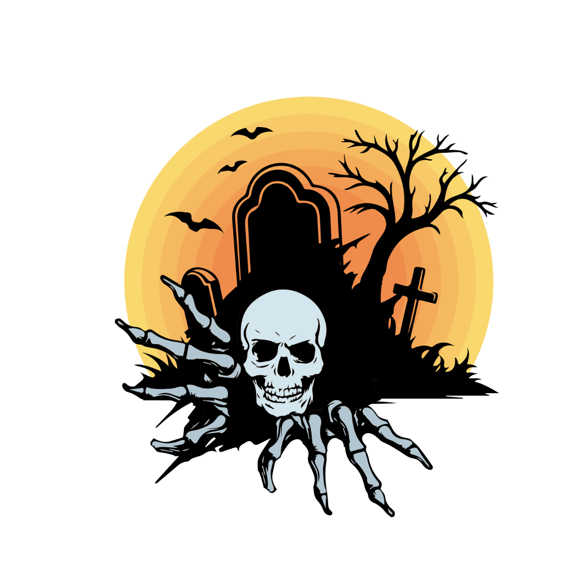 Halloween Skeleton Clipart Template - Edit Online & Download