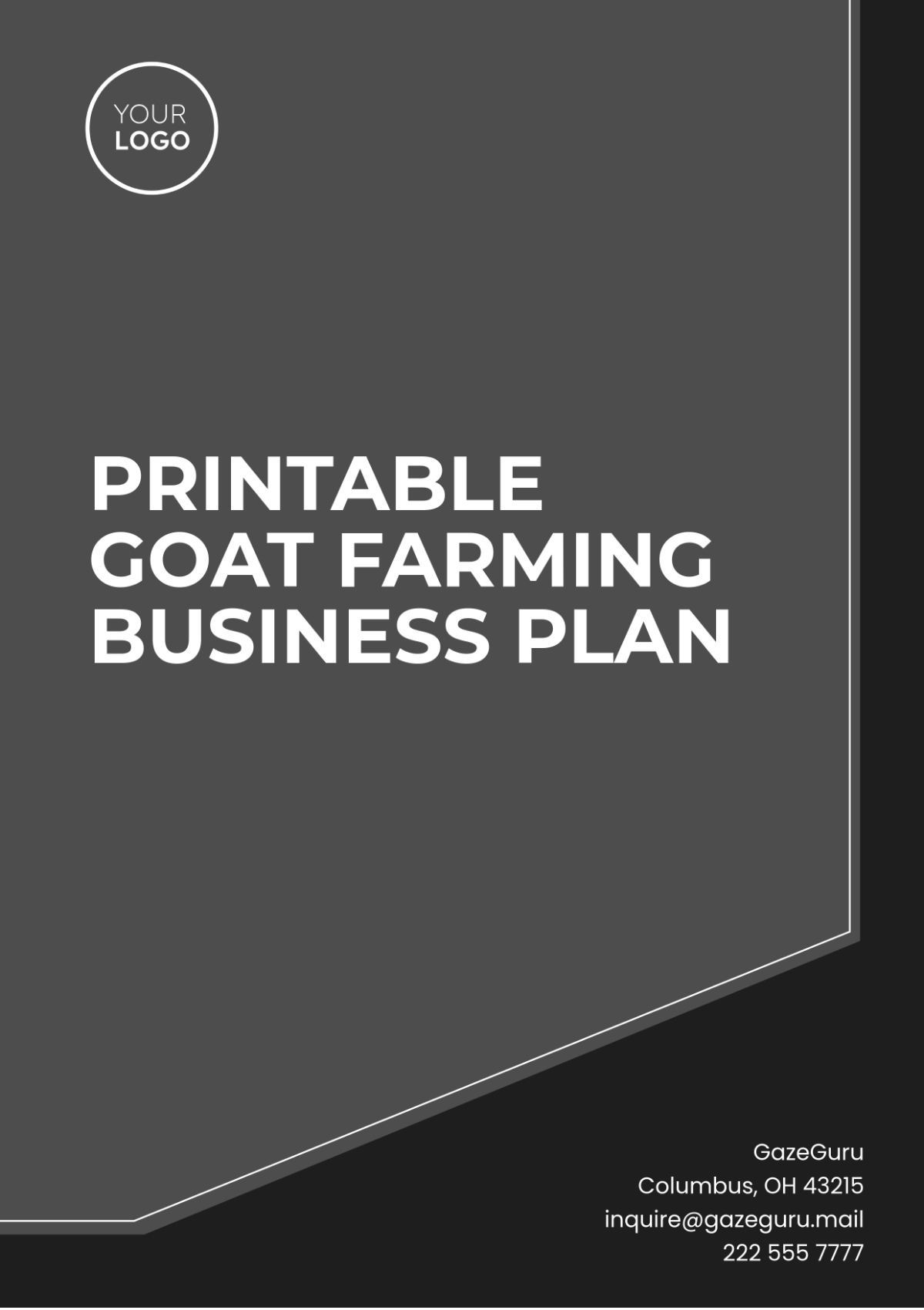 Printable Goat Farming Business Plan Template