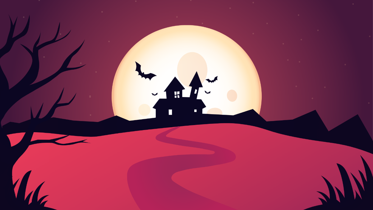 Realistic Halloween Background Template