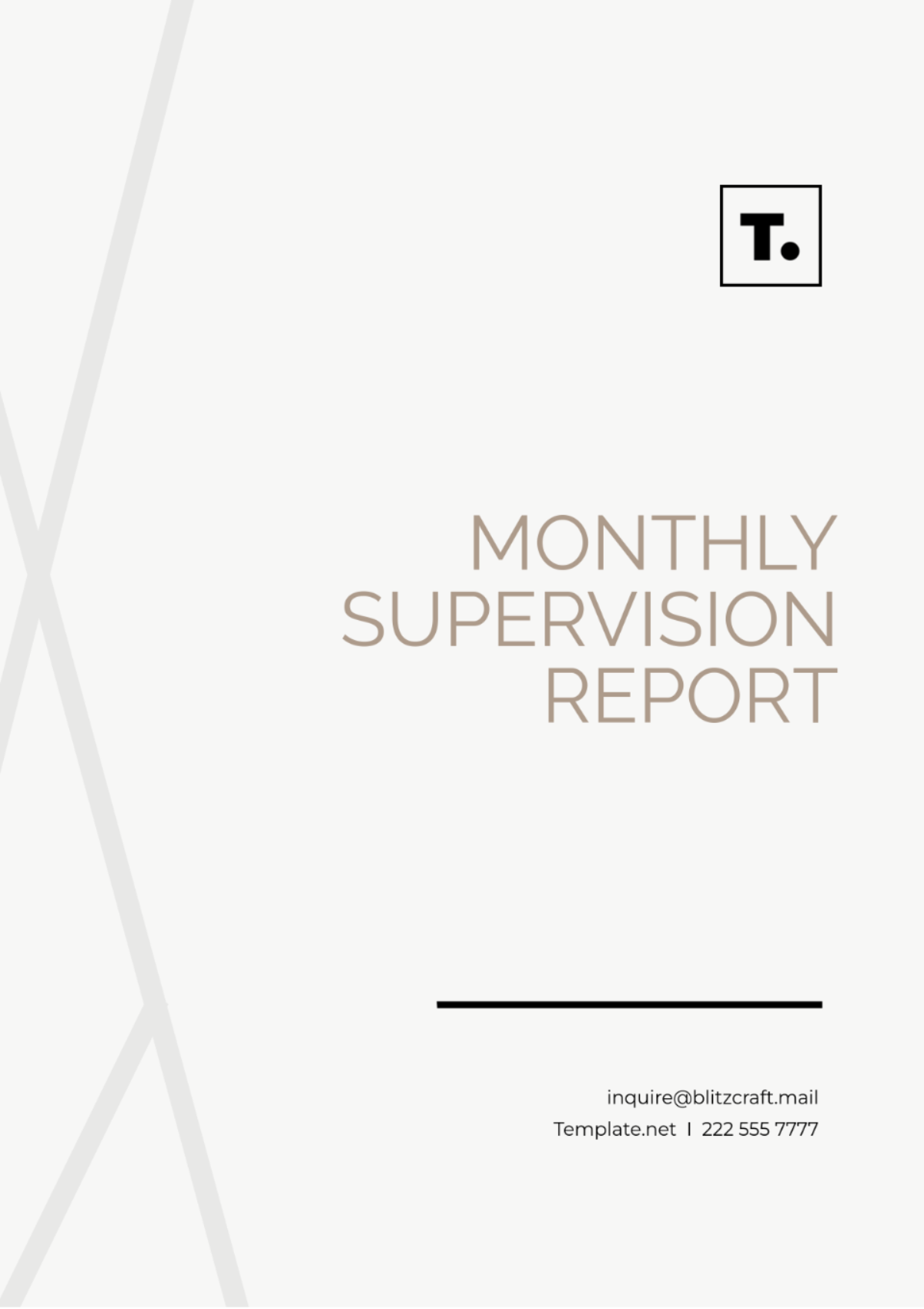 Monthly Supervision Report Template - Edit Online & Download