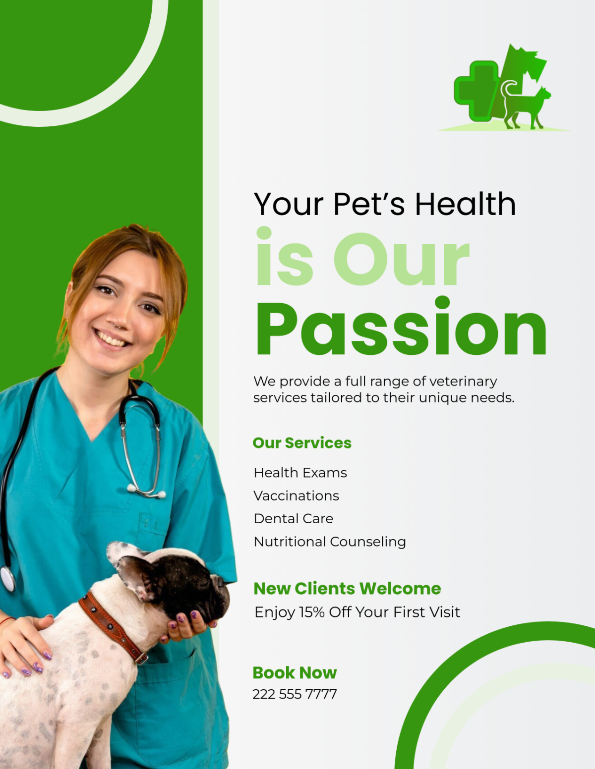 Veterinary Clinic Flyer Template - Edit Online & Download