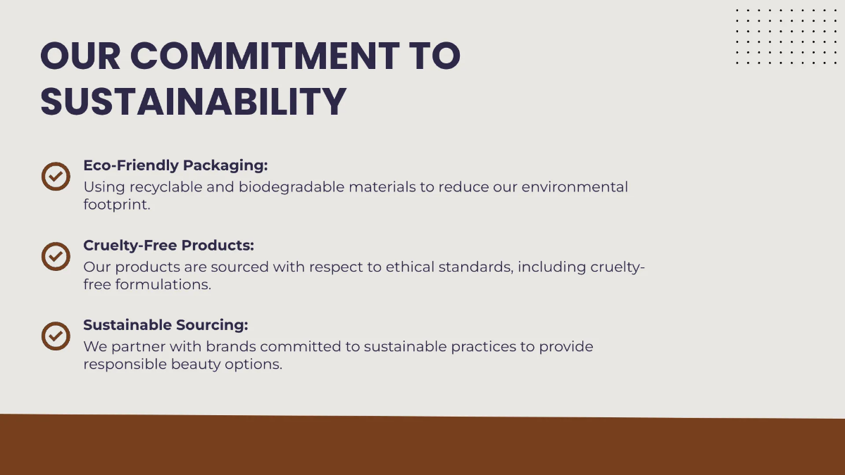 Free Cosmetic Store Presentation Template to Edit Online