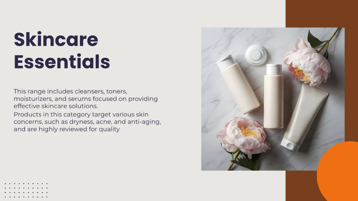 Free Cosmetic Store Presentation Template to Edit Online