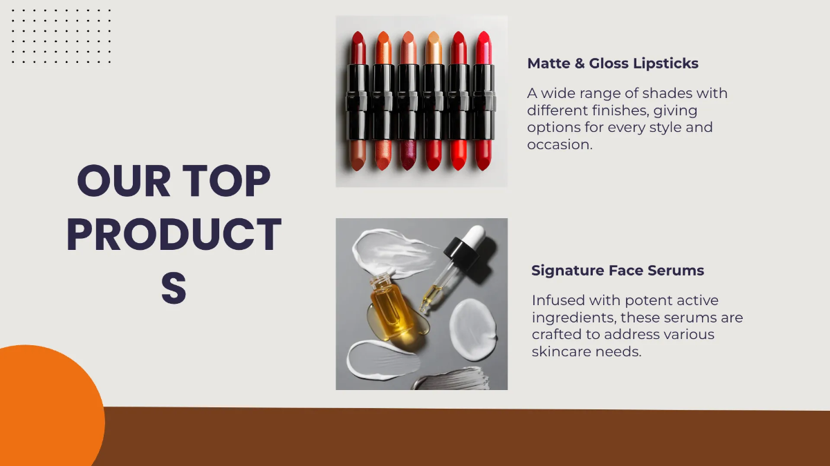 Free Cosmetic Store Presentation Template to Edit Online