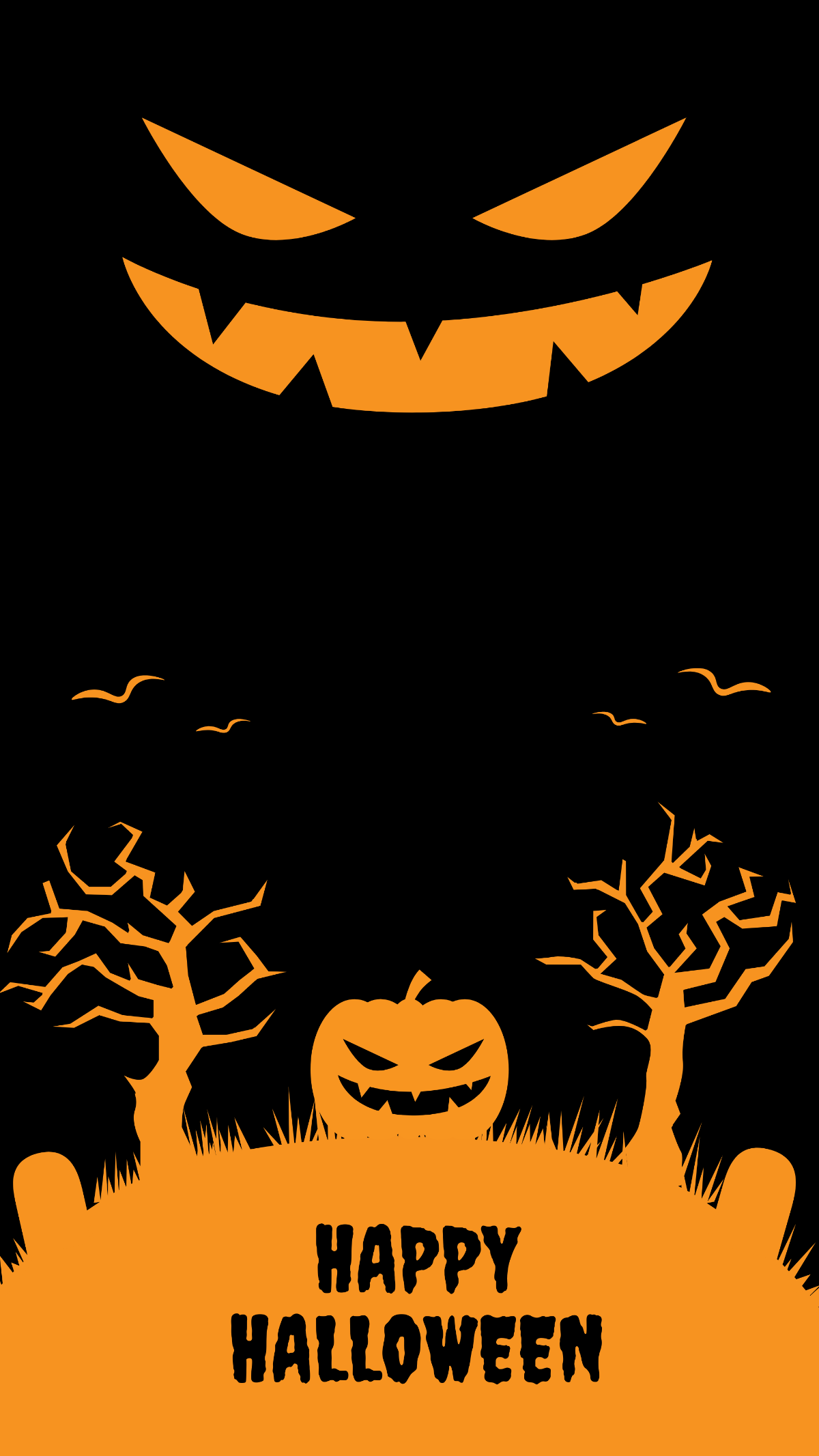 Free Creepy Halloween Wallpaper Template - Edit Online & Download ...