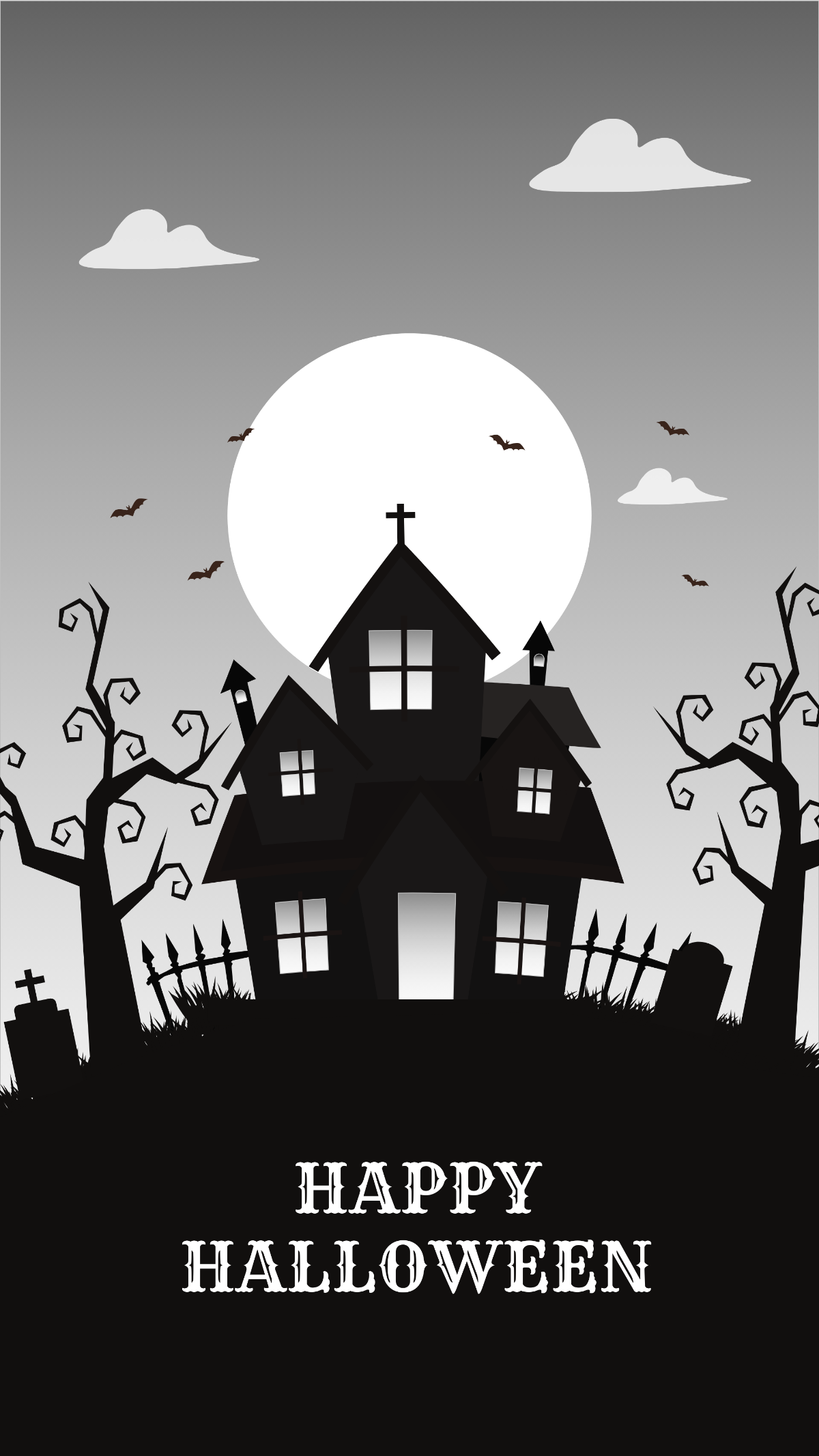 Haunted House Halloween Wallpaper