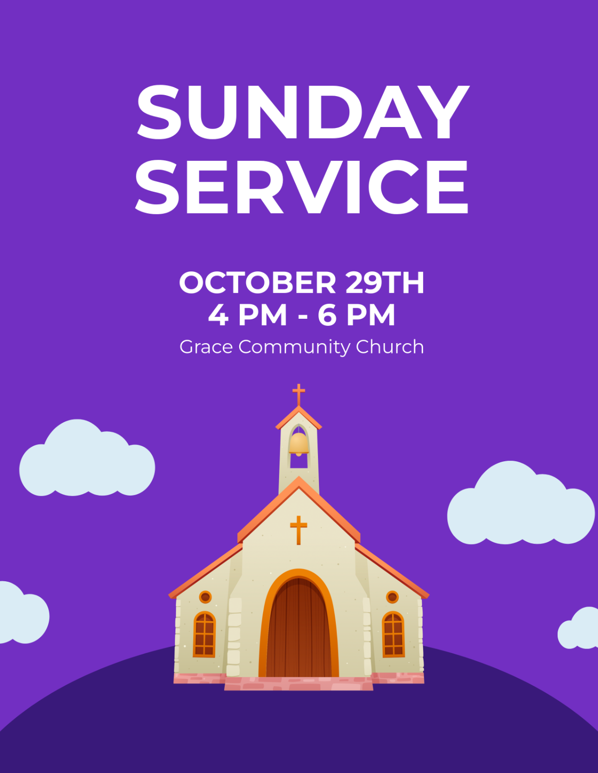 Halloween Church Flyer Template - Edit Online & Download