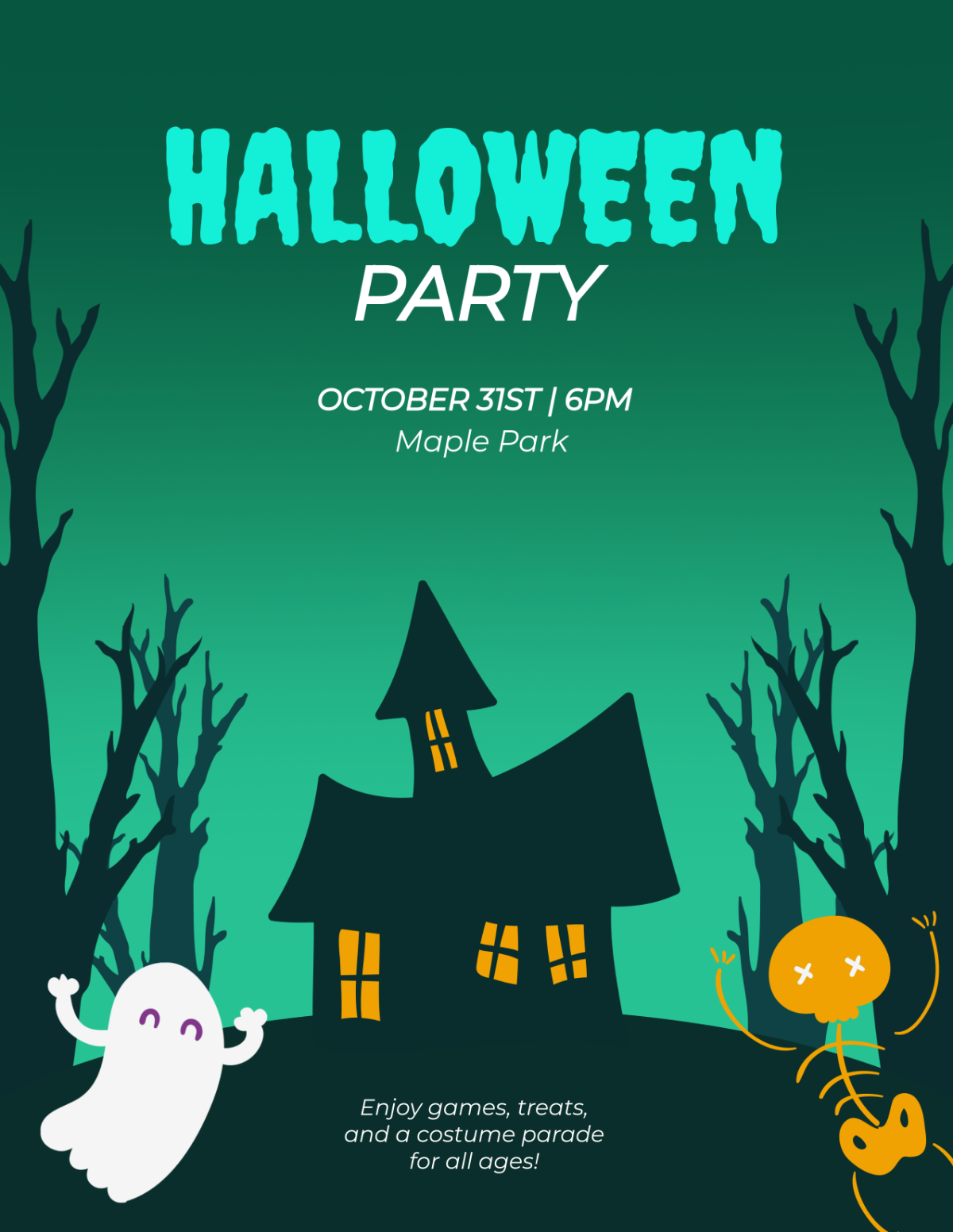 Editable Halloween Flyer Template - Edit Online & Download