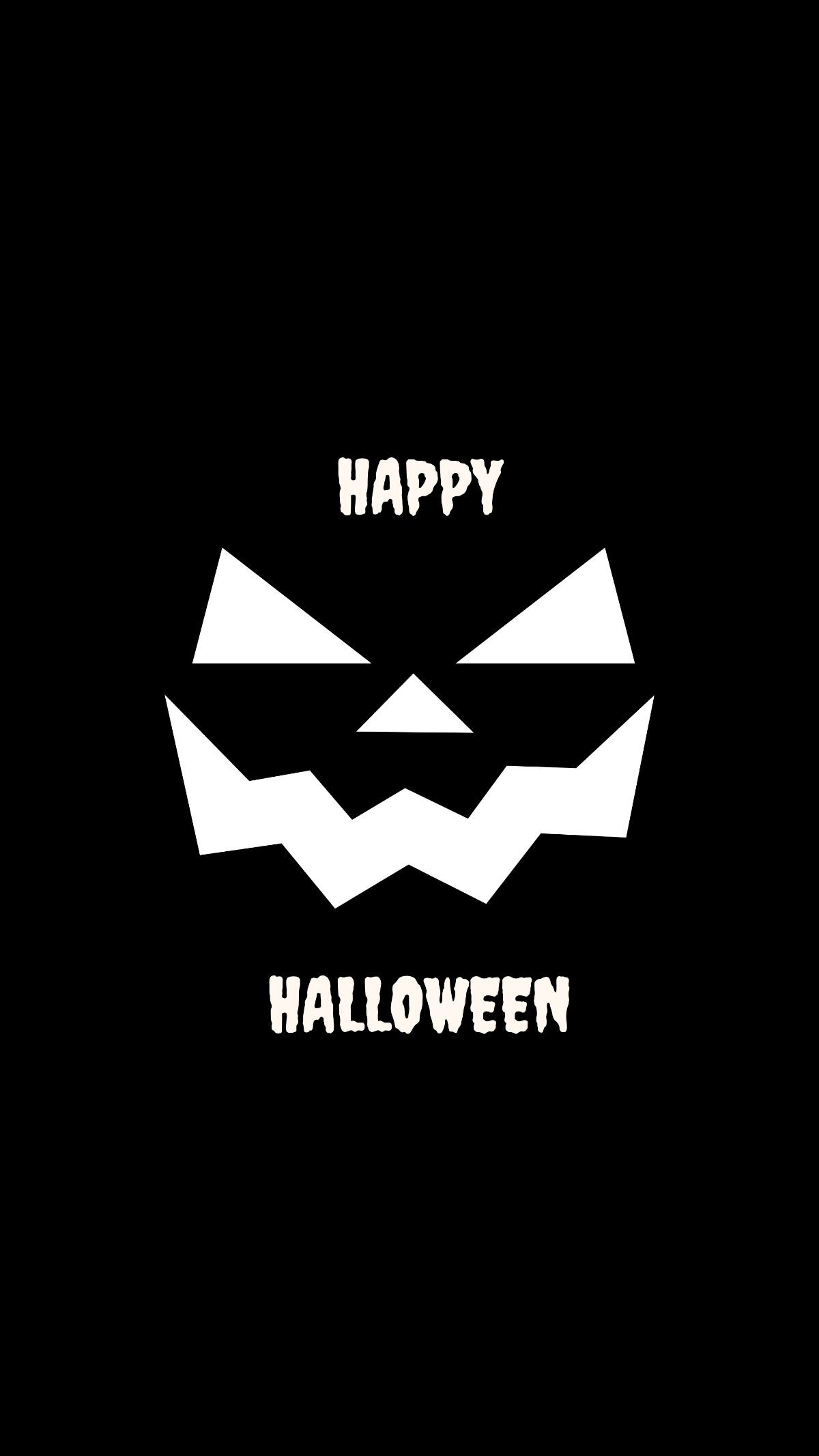 Black and White Halloween Wallpaper Template