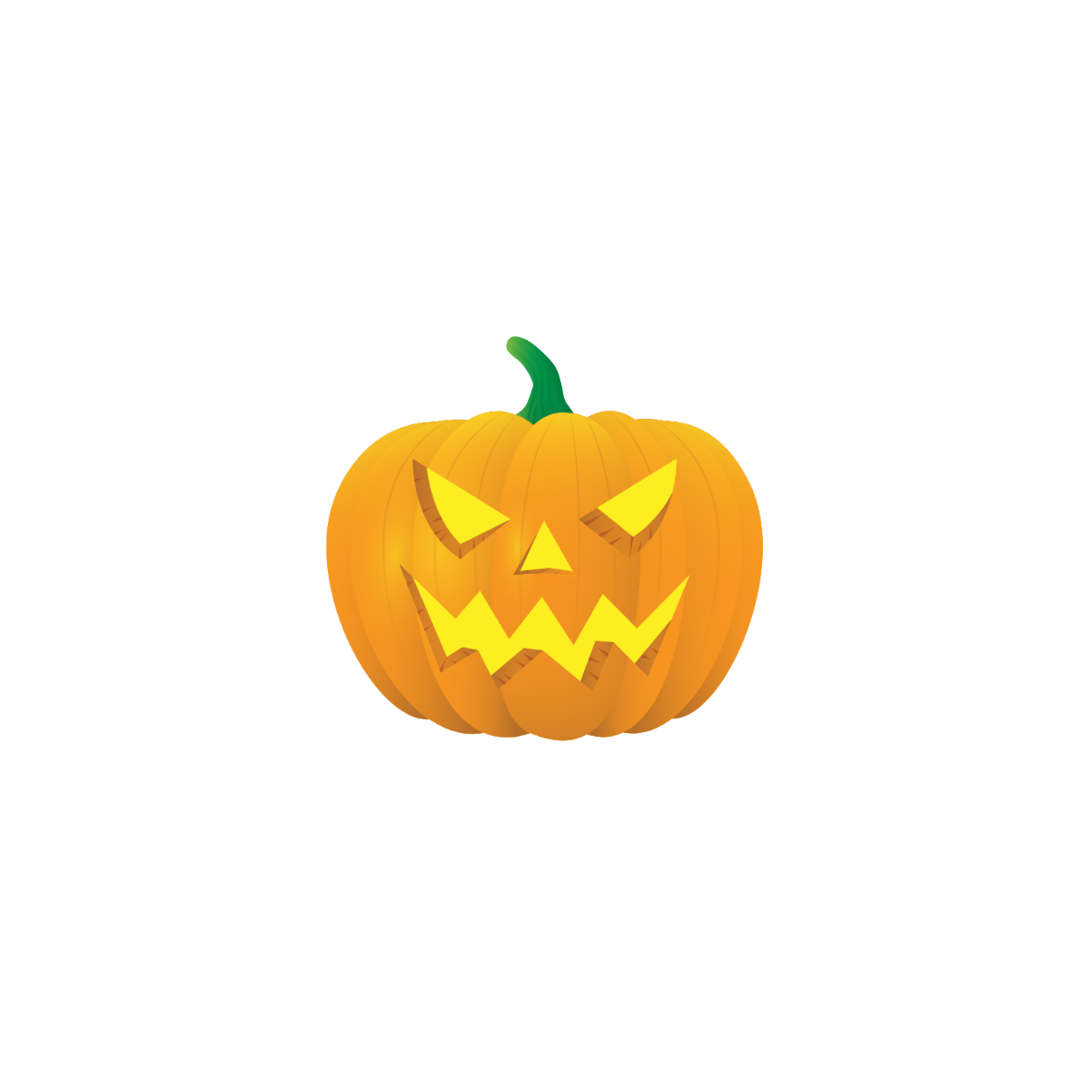 Halloween Pumpkin Carving Clipart Template