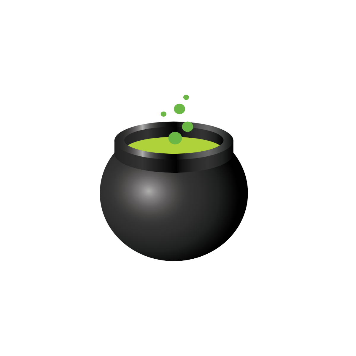 Free Halloween Cauldron Clipart Template