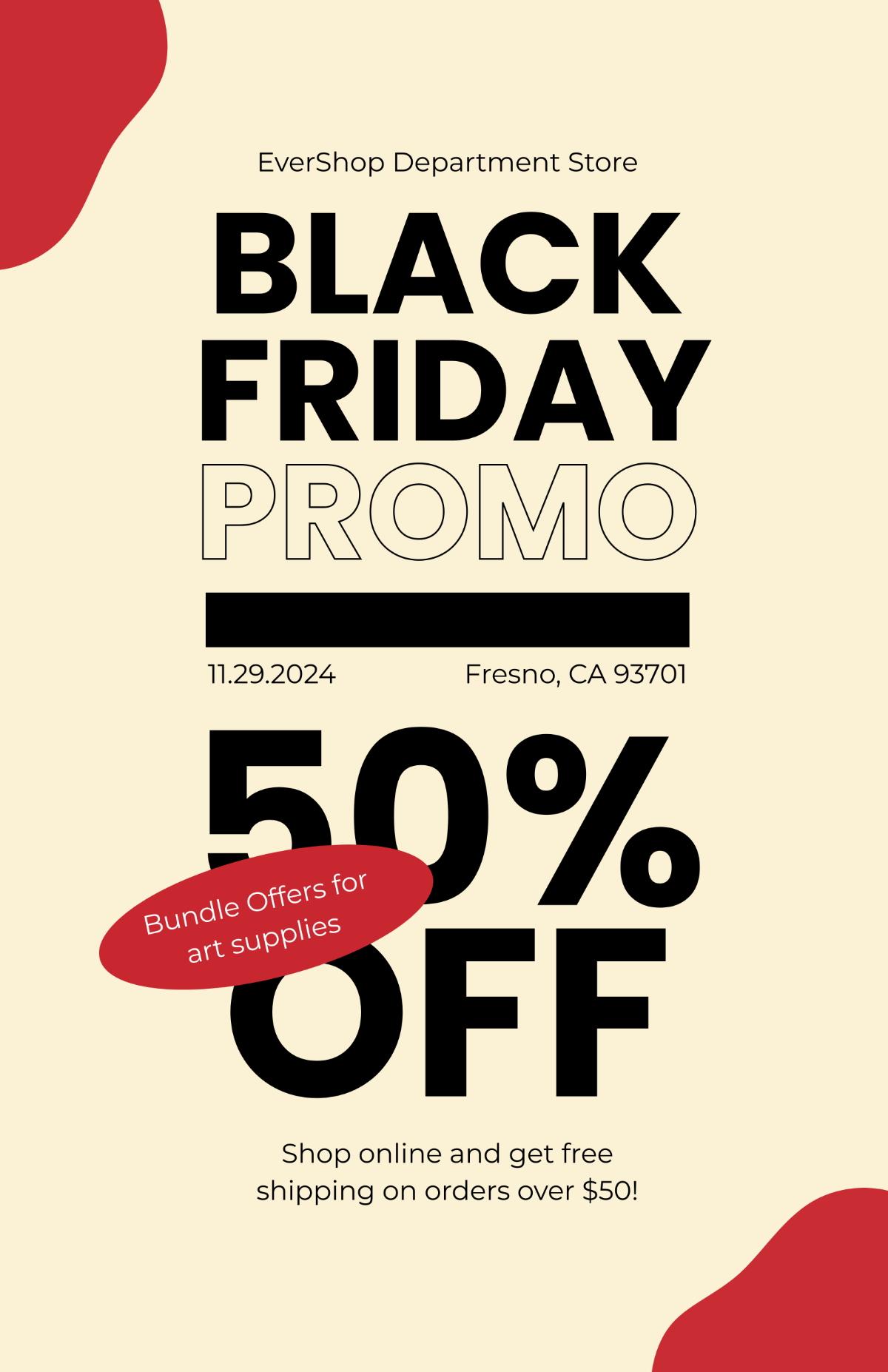 Creative Black Friday Promo Design Template - Edit Online & Download